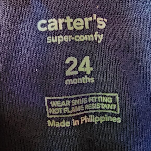 Carter's Super Comfy Toddler Fire Engine Pajamas Size 24 Months - Picture 6 of 7